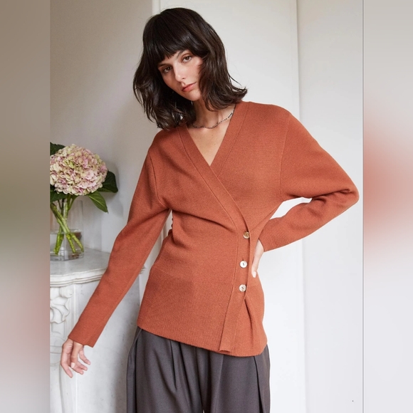 Pixie Market Asymmetric Knit Top, XS - Picture 1 of 7